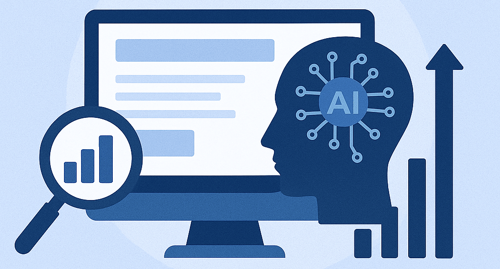Generative AI SEO using AI-powered tools for content optimization, keyword research, and improved website search rankings.