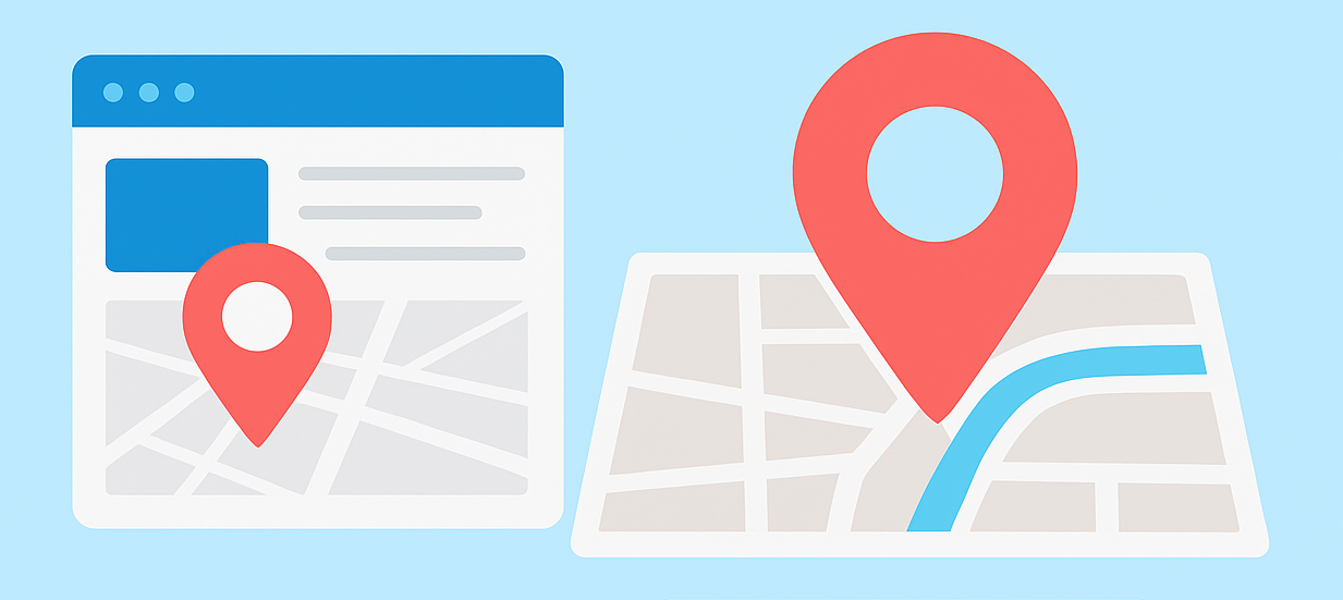 Geo-tagged image showing location-based data to improve local SEO, social media reach, and targeted marketing strategies.