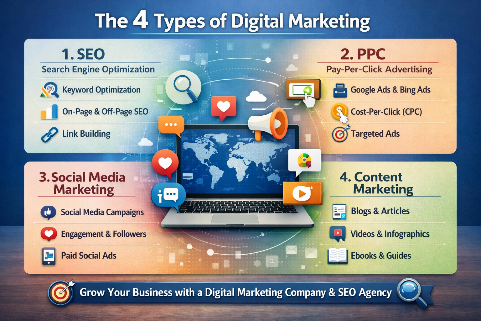 4 types of digital marketing
