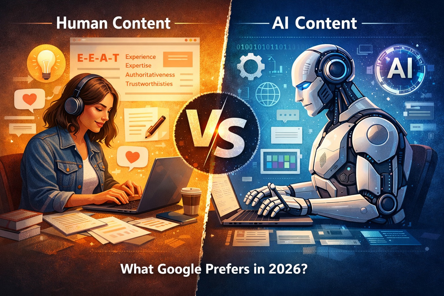 Human Content vs AI Content