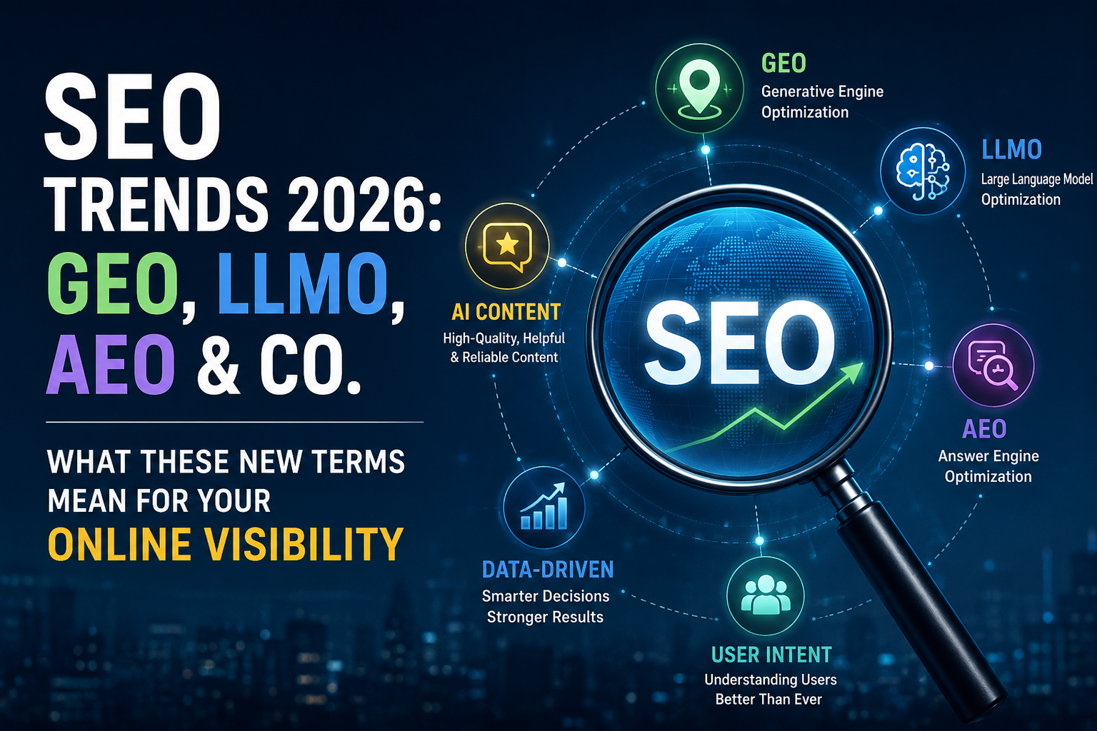 SEO Trends 2026 - GEO AEO LLMO